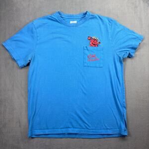 Kool-Aid Man Pocket T-Shirt Men's Large Blue Embroidered Cotton Distressed